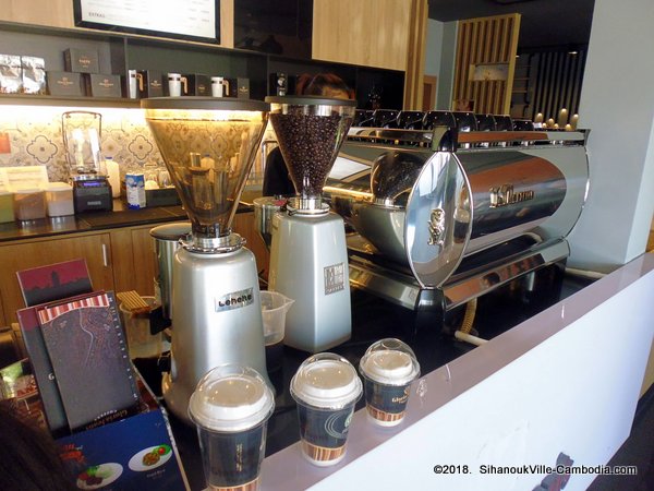 Gloria Jean's Coffees in SihanoukVille, Cambodia.