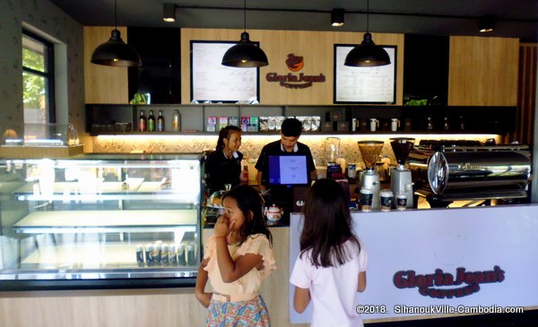 Gloria Jean's Coffees in SihanoukVille, Cambodia.