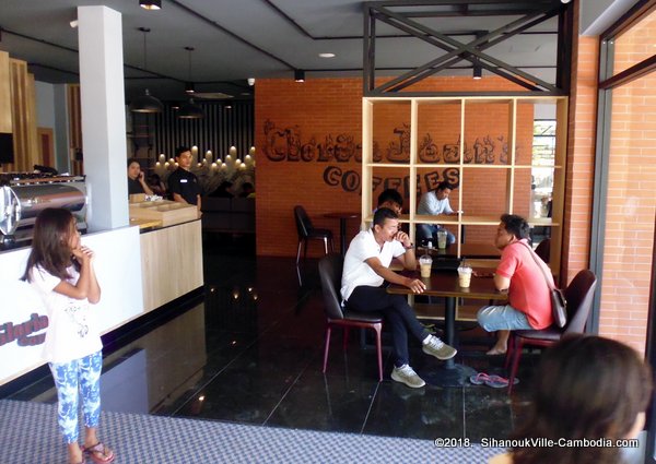 Gloria Jean's Coffees in SihanoukVille, Cambodia.