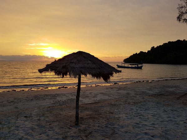 The Last Point on Koh Ta Kiev Island in SihanoukVille, Cambodia.