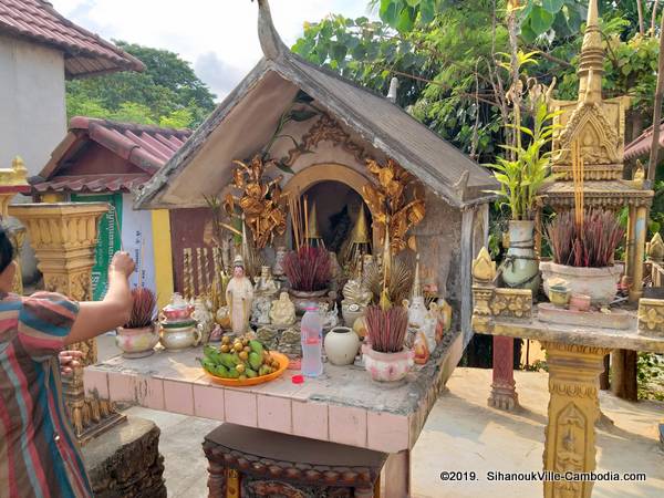 Yea Mao Shrine in SihanoukVille, Cambodia.