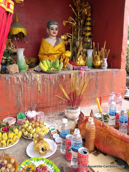 Yea Mao Shrine in SihanoukVille, Cambodia.