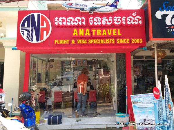 Ana Travel in SihanoukVille, Cambodia.