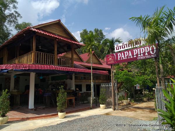  Papa Pippo Otres Village Italian Restaurant and Rooms in SihanoukVille, Cambodia.  Otres Village.