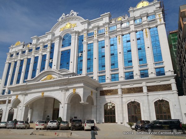 White Sand Palace and Casino in SihanoukVille, Cambodia.