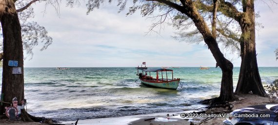 Hawaii Beach in Sihanoukville, Cambodia.