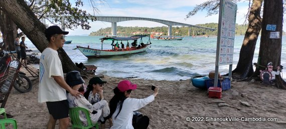 Hawaii Beach in Sihanoukville, Cambodia.