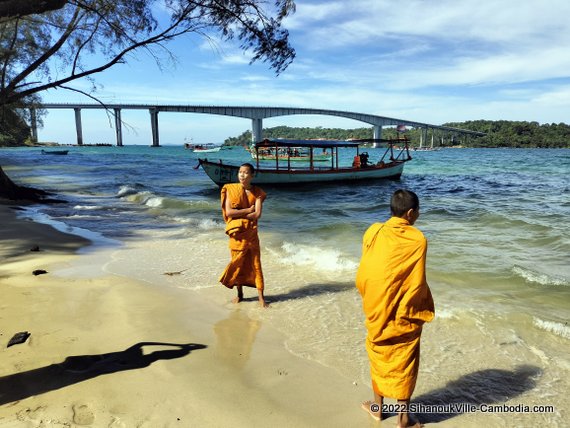 Hawaii Beach in Sihanoukville, Cambodia.