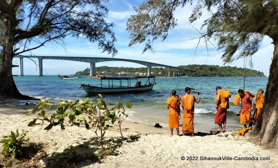 Hawaii Beach in Sihanoukville, Cambodia.