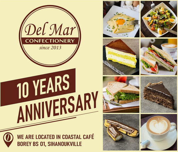 Del Mar Pastry & Coastal Cafe  in Sihanoukville, Cambodia.