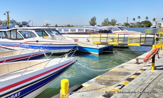 Island Tourist Port in SihanoukVille, Cambodia.