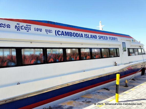 Island Tourist Port in SihanoukVille, Cambodia.