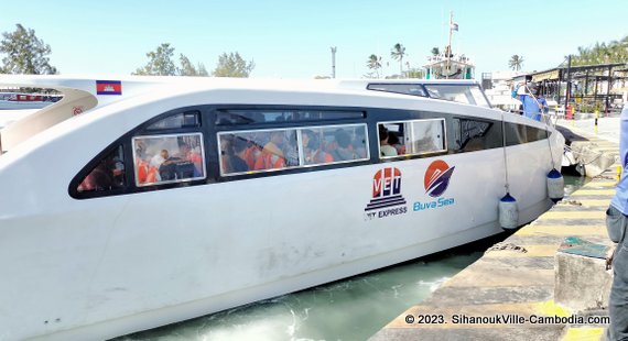 Island Tourist Port in SihanoukVille, Cambodia.