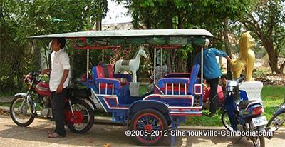 a sihanoukville, cambodia tuk tuk