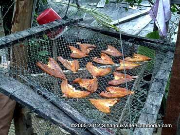 drying fish