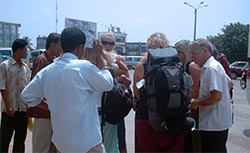 at the sihanoukville bus station